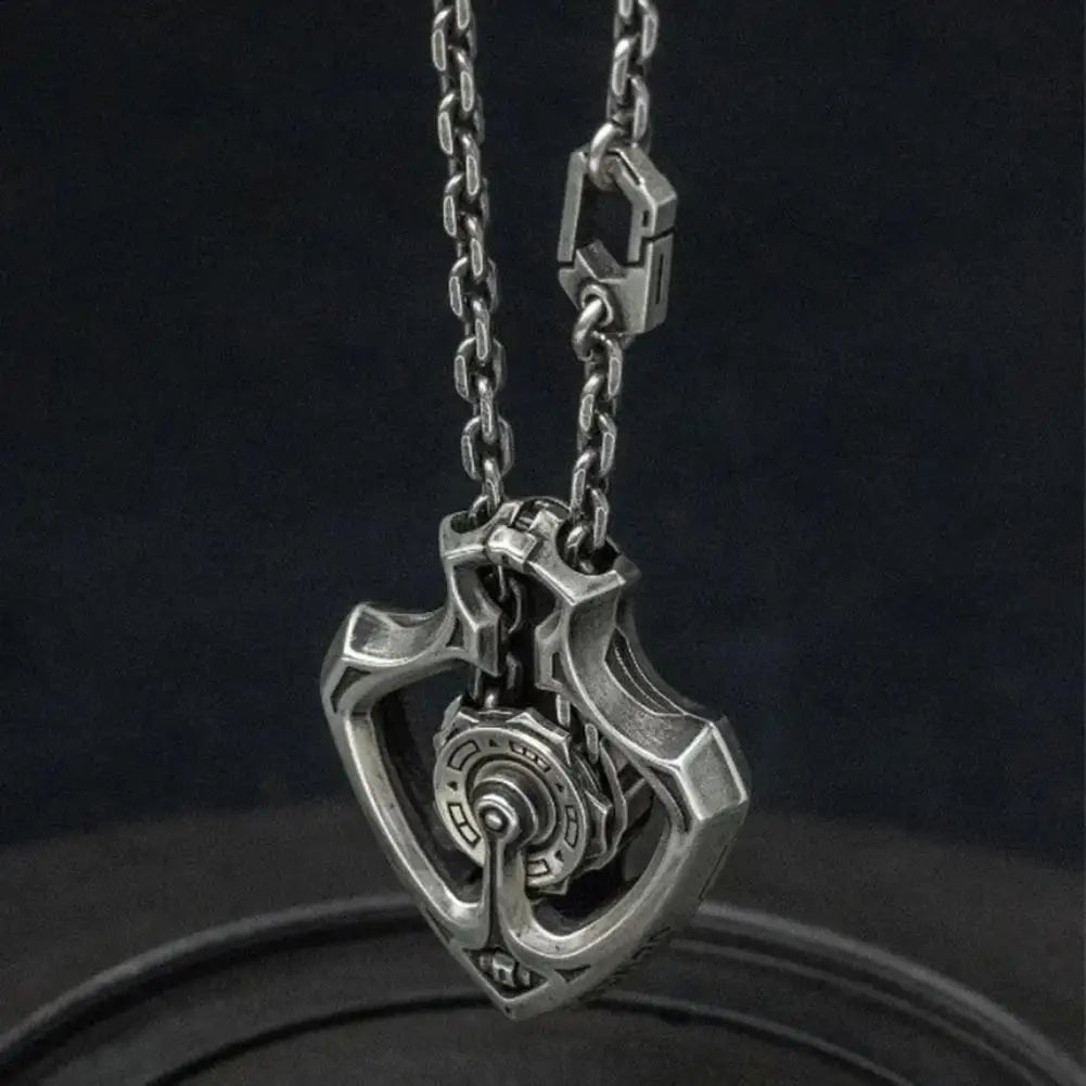 BowLift | Mechanical Rotating Gear Vintage Necklace