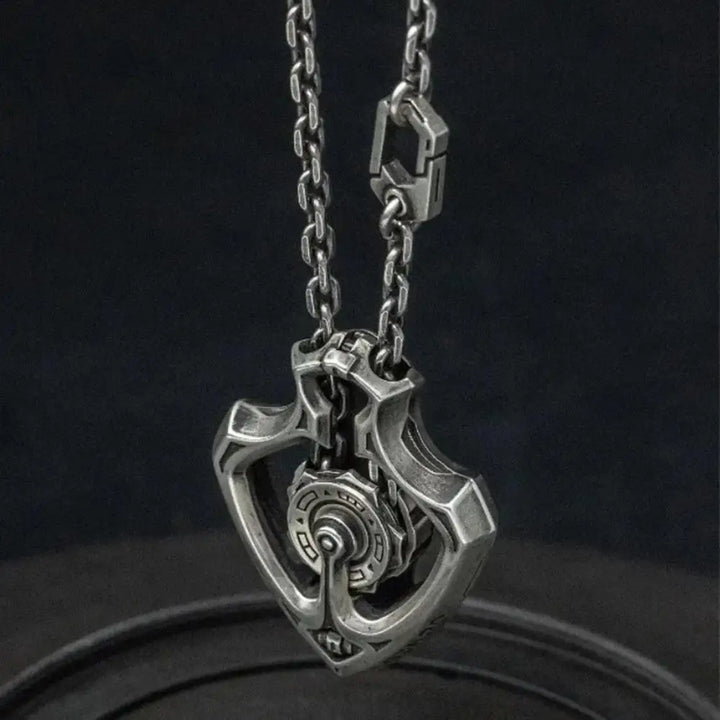 BowLift | Mechanical Rotating Gear Vintage Necklace