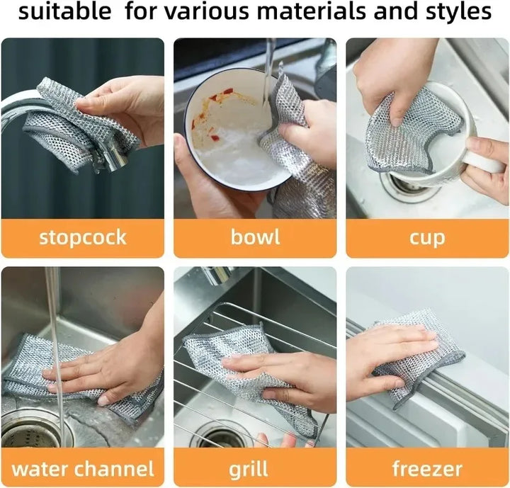 BowLift | Silver Wire Double-Sided Ultra-Absorbent Design Cleaning Cloth