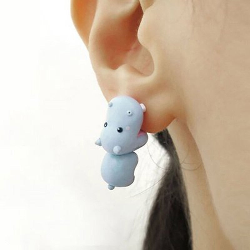 BowLift | Animal Bite Cartoon Creative Earrings