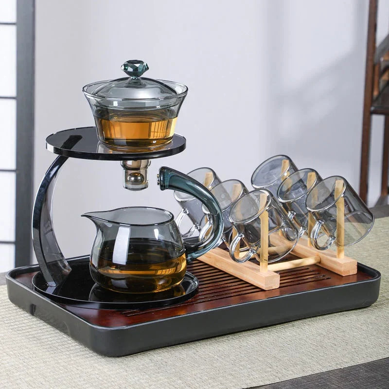BowLift | Smooth Arch Glass Magnetic Teapot Set