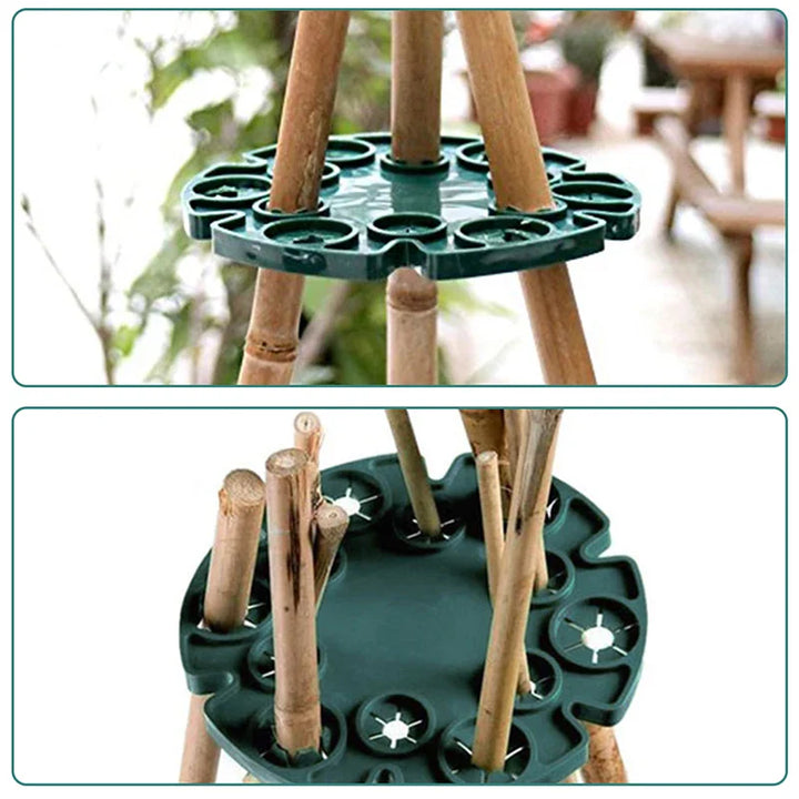 BowLift | Plant support ring for bamboo poles – Stable climbing aid for tomatoes and climbing plants