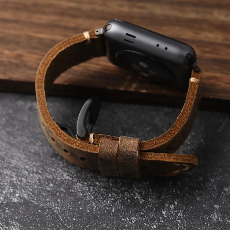 BowLift | Handcrafted genuine leather cowhide Apple Watch band