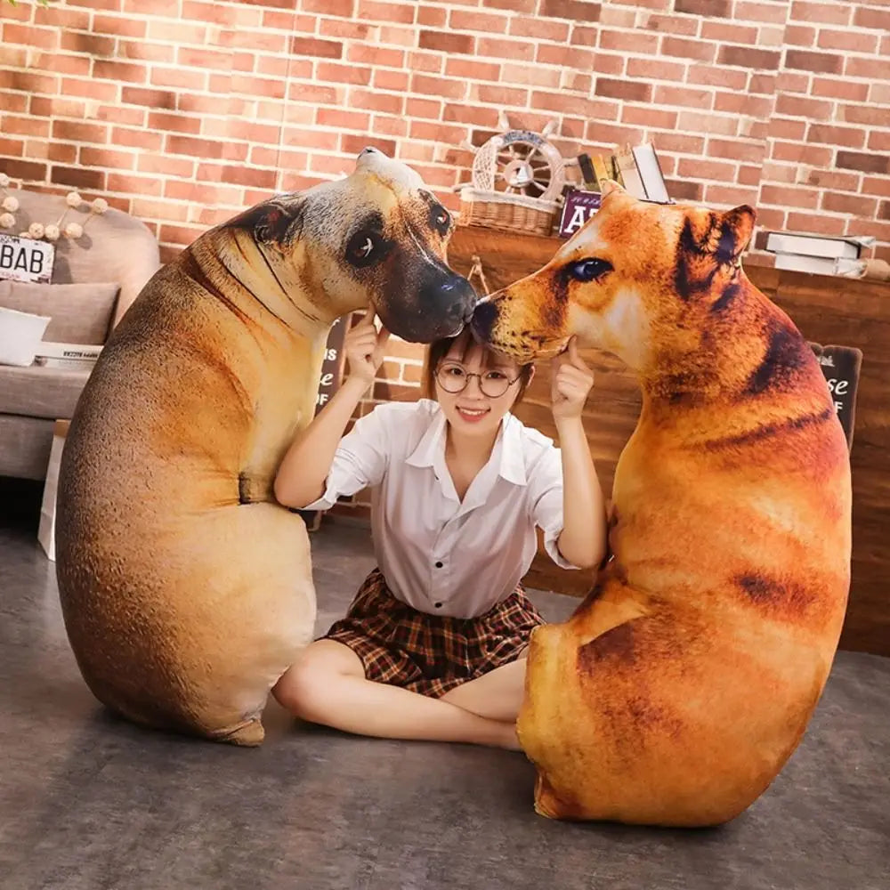 BowLift | Realistic Dog Soft Dog Plush Pillows