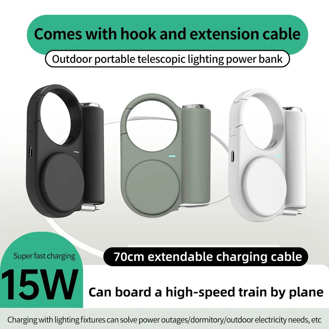 BowLift | Clip-On Dual-Port Emergency Power Bank