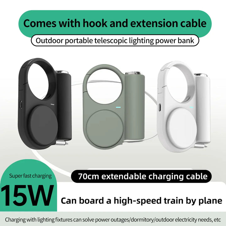 BowLift | Clip-On Dual-Port Emergency Power Bank