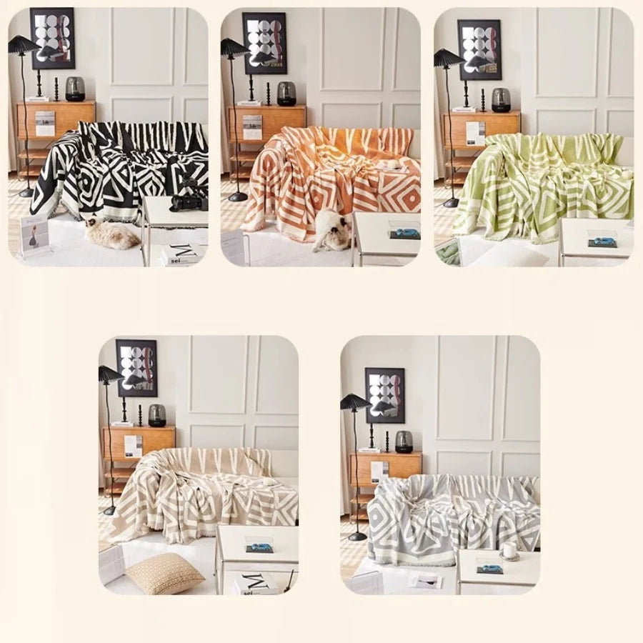BowLift | Sofa Towel With Tassels