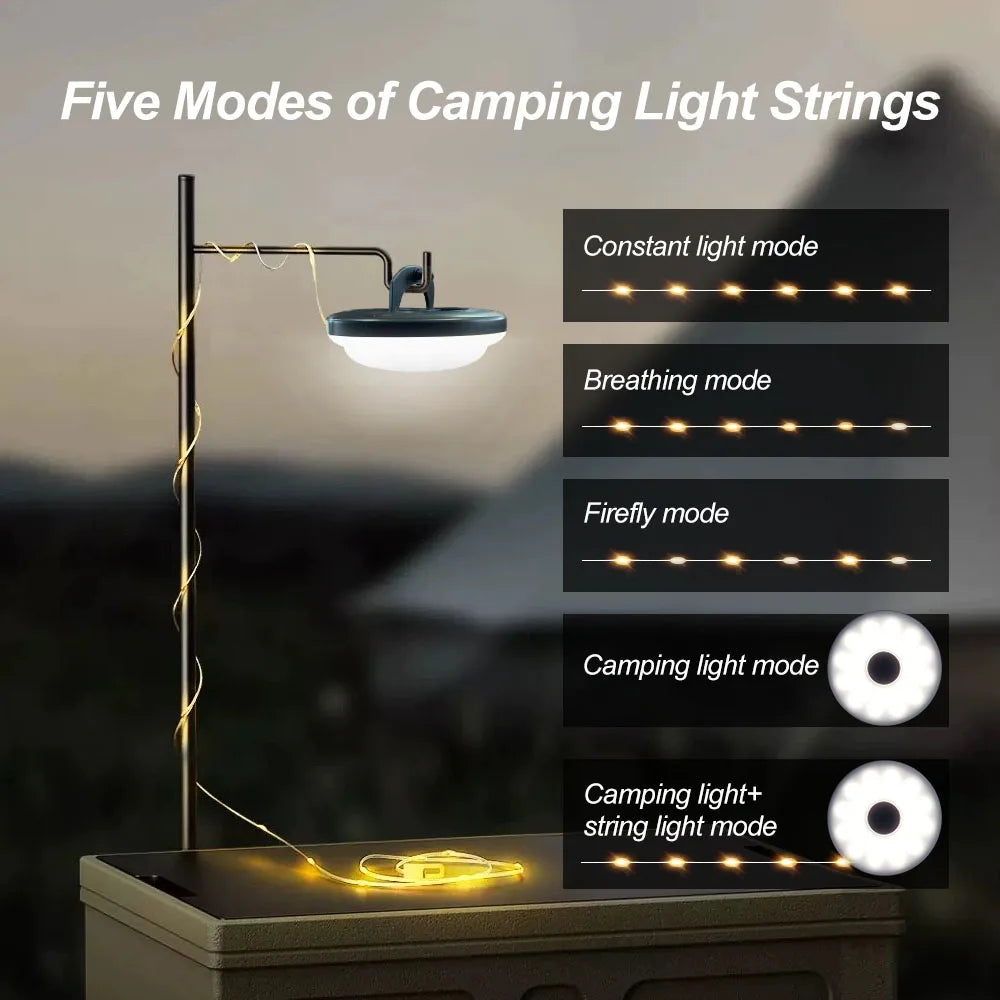 BowLift | Star String USB Rechargeable Camp String Lights