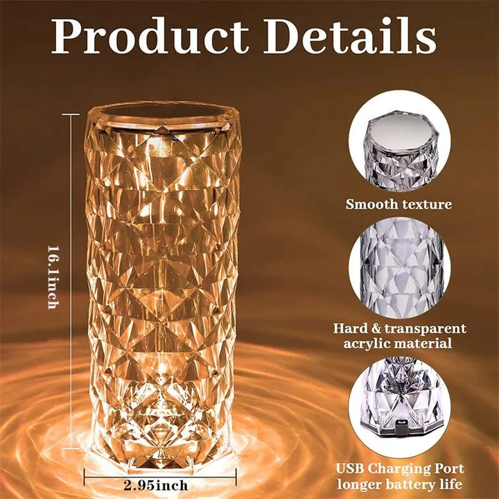 BowLift | USB Crystal Touch Lamp