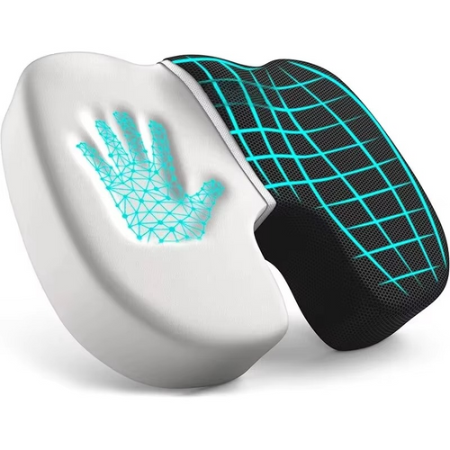 Ergonomic Memory Foam Seat Cushion with Breathable Cover for Office and Car