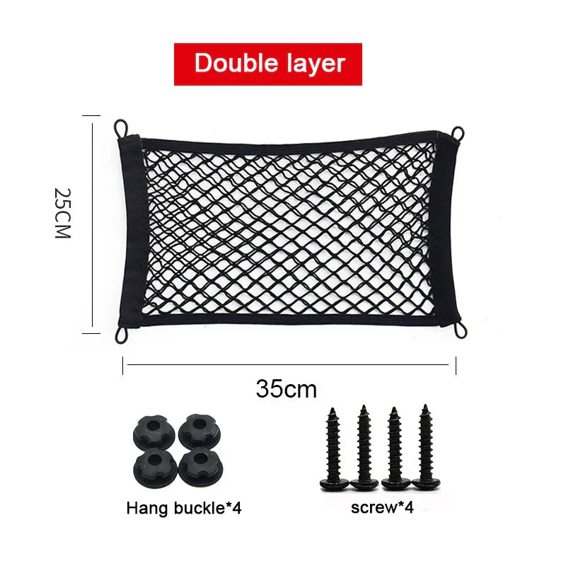 Stretchable Mesh Cargo Net Organizer for Car Storage