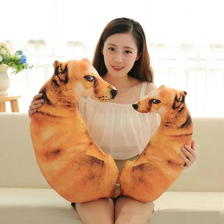 BowLift | Realistic Dog Soft Dog Plush Pillows