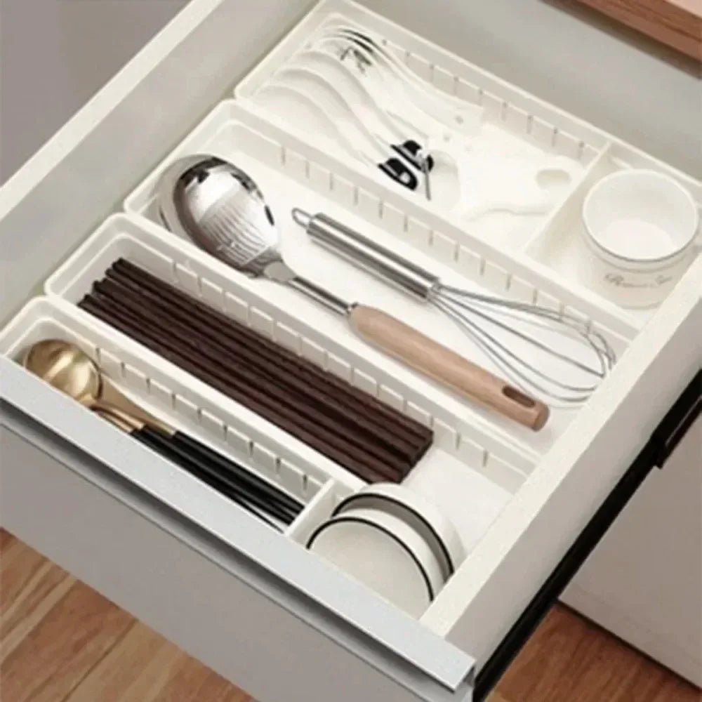 BowLift | Sortiva Drawer Organizer | Flexible & Modular | For Kitchen, Bathroom & Office | 2 Sizes