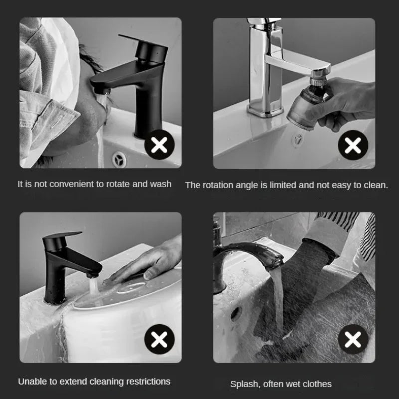 BowLift | Splash-Proof Mechanical Universal Rotatable Arm Faucet