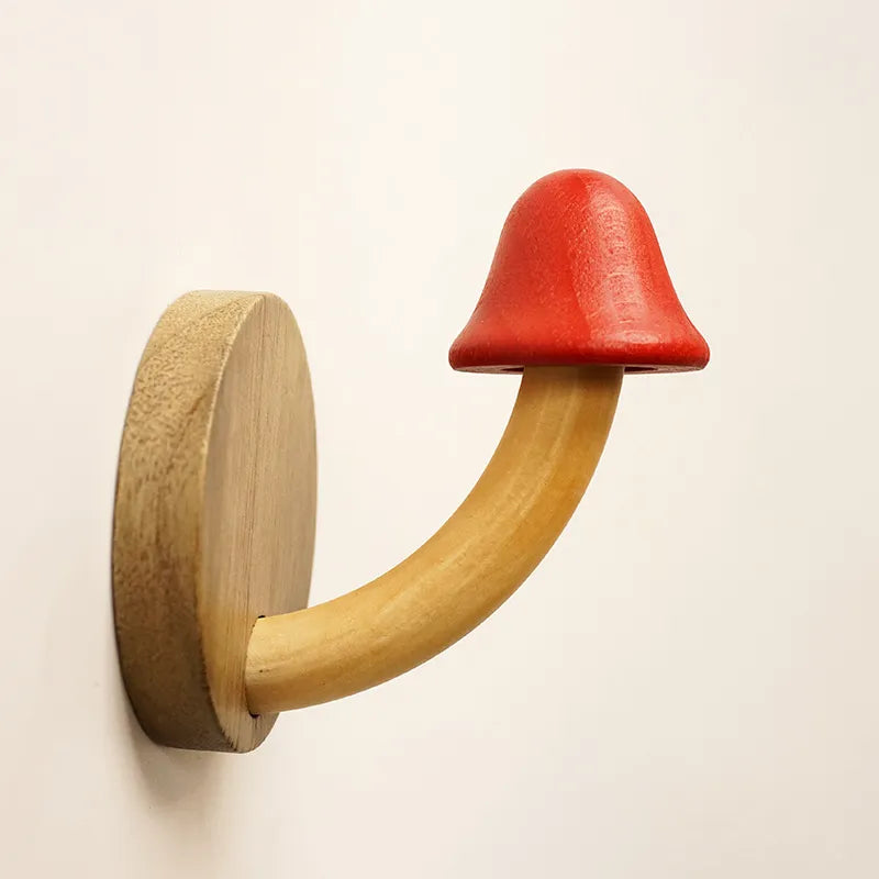 BowLift | Mystic Mushroom Wooden Wall Clothes Hanger