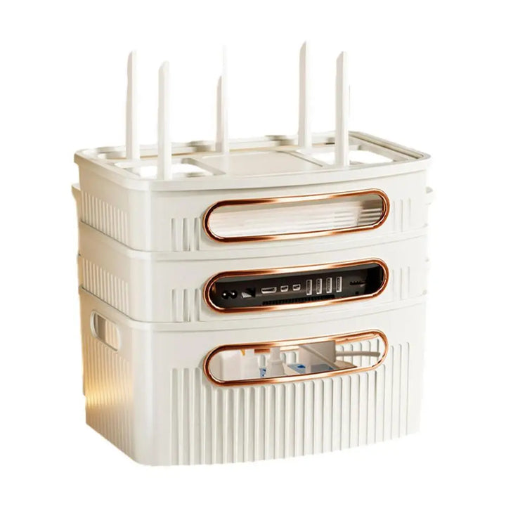 BowLift | Dustproof Decorative Router Storage Box Organizer
