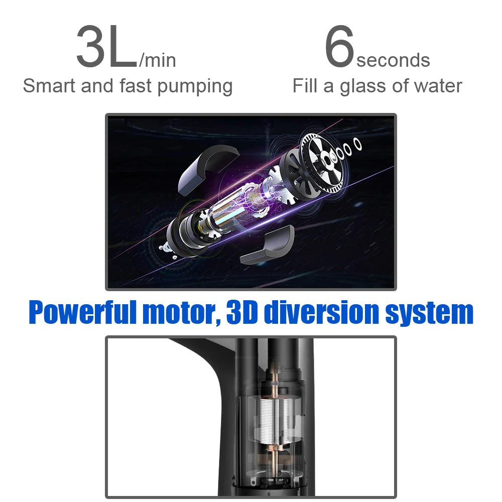 BowLift | Electric Water Dispenser AquaOne Touch | Touch Control | USB Charging | For Gallon Bottles