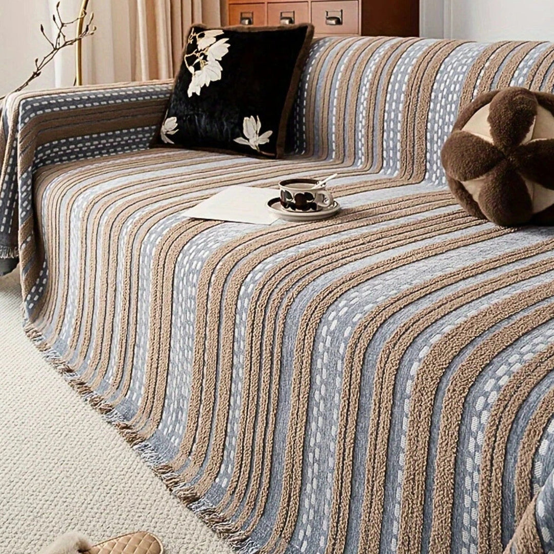 BowLift | Sahara Style Plush Boho Sofa Cover Blanket