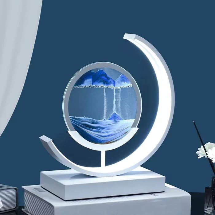 BowLift | LED Sand Art Desk Lamp – Soothing Motion Light