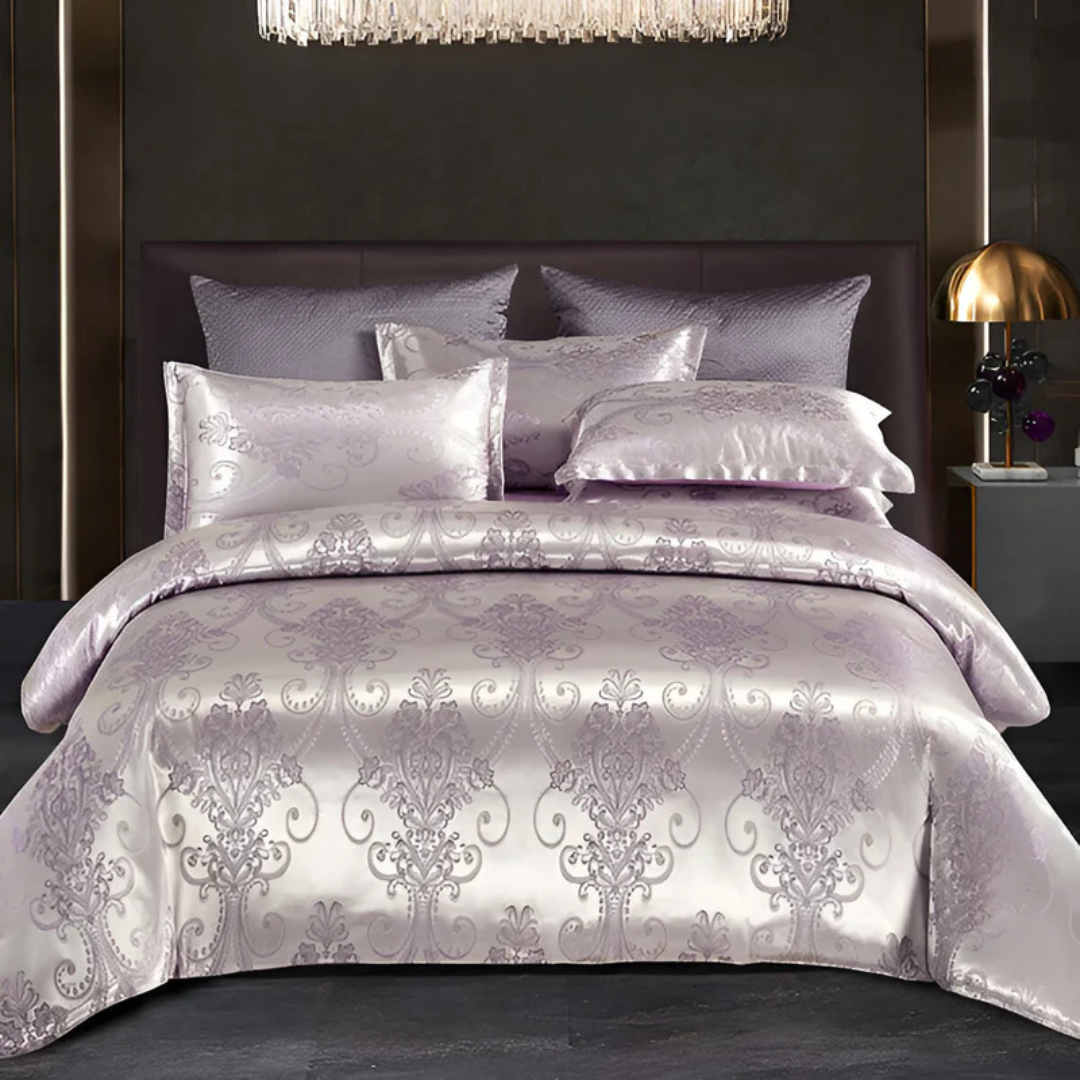 BowLift | Satin Floral Soft Duvet Cover Set