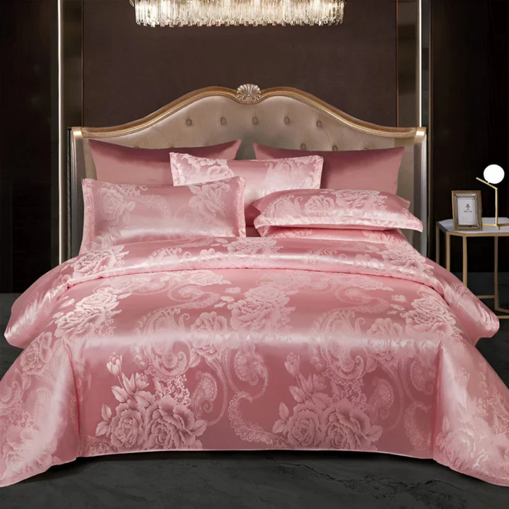BowLift | Satin Floral Soft Duvet Cover Set