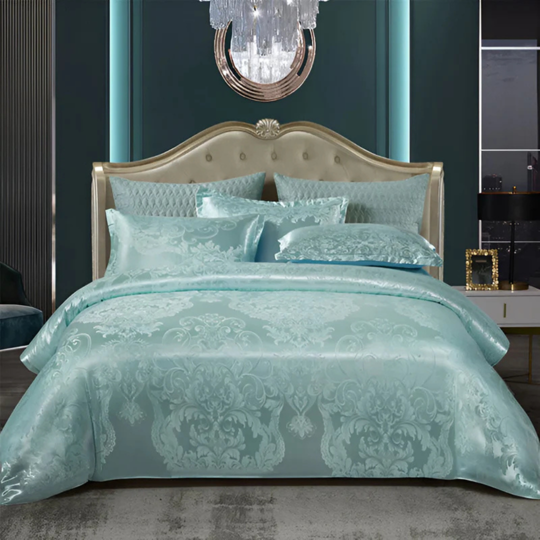 BowLift | Satin Floral Soft Duvet Cover Set