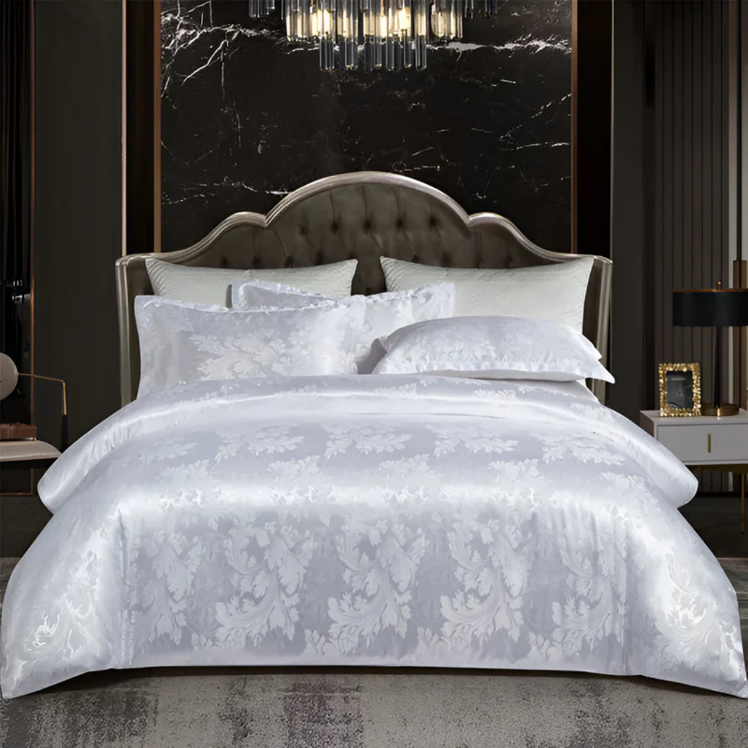BowLift | Satin Floral Soft Duvet Cover Set
