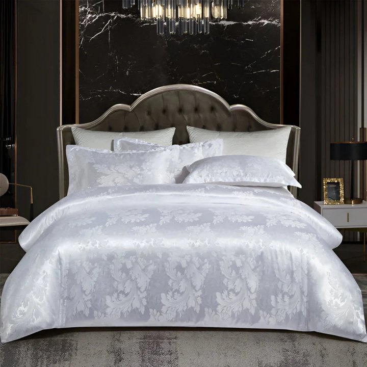 BowLift | Satin Floral Soft Duvet Cover Set