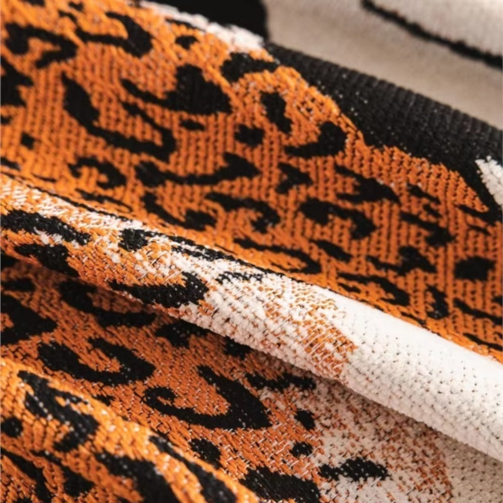 BowLift | Savara Leopard Sofa Throw Blanket