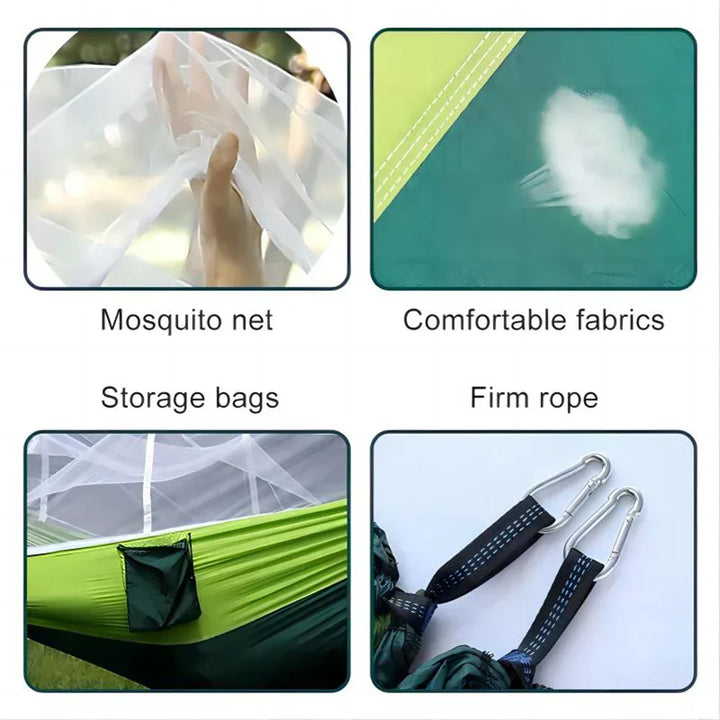 BowLift | NatureRest Hammock | Integrated Mosquito Net | Compact & Breathable
