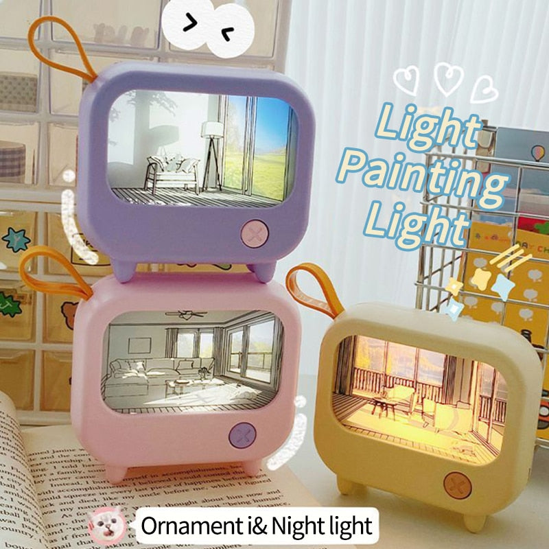 BowLift | Mini Art TV Painting Decor Night Lamp