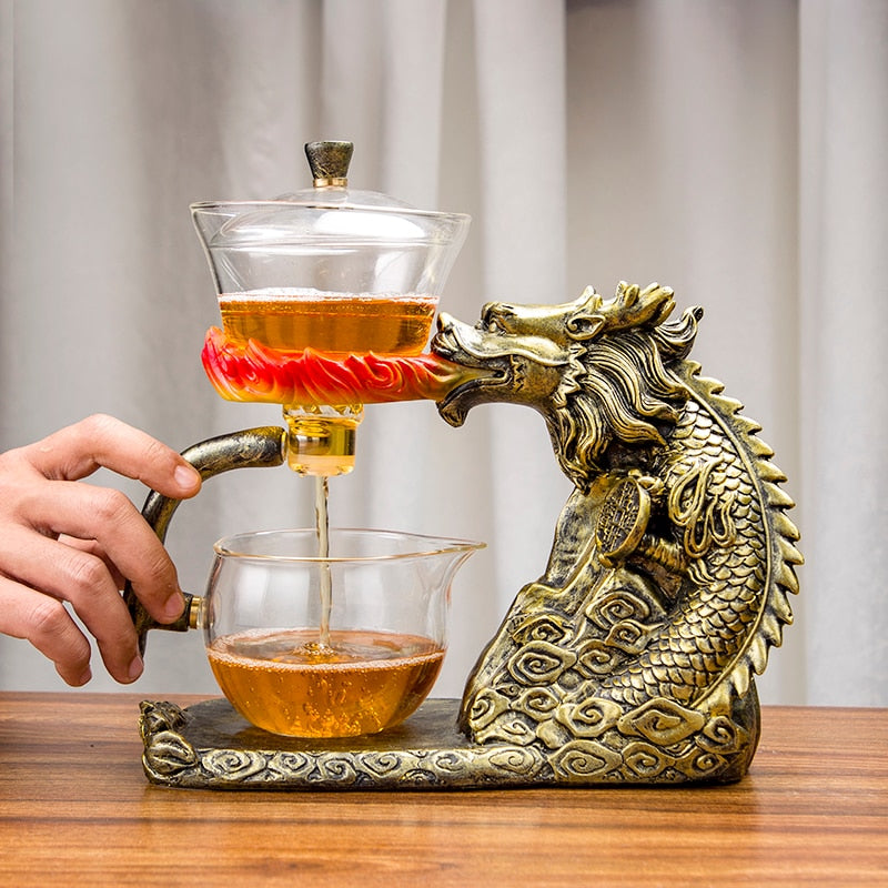 BowLift | Mystic Golden Dragon Teapot