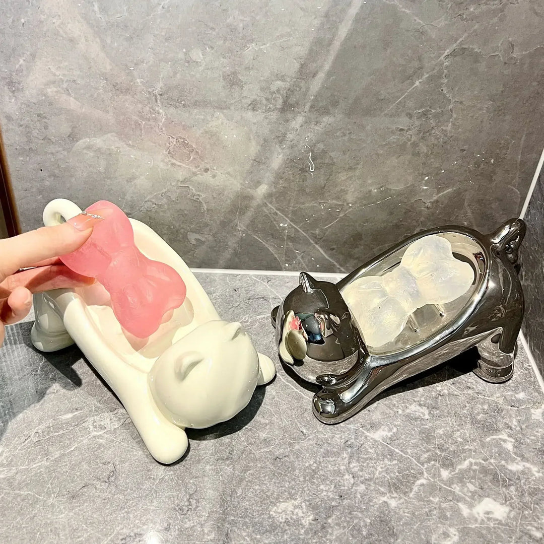 BowLift | Stretching Cat Soap Tray