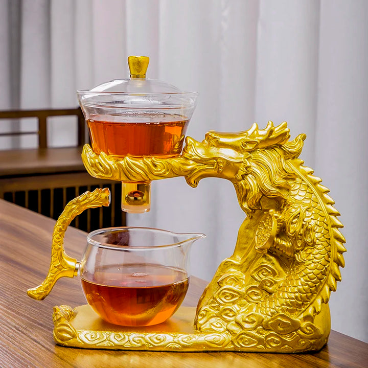 BowLift | Magnetic Flow Kungfu Turtle Dragon Teapot Infuser