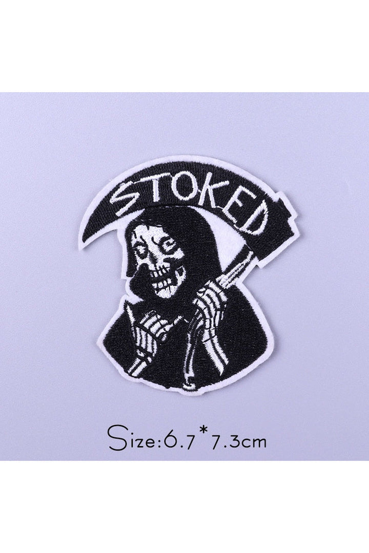 Punk Style Embroidered Patches | Bowlift