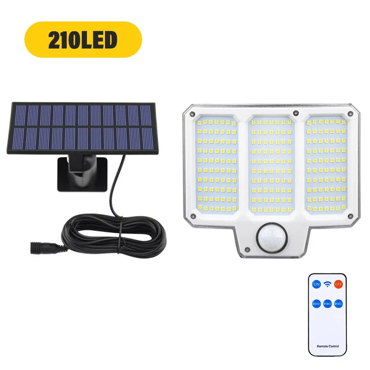 BowLift | SolarBeam 153 | 270° Super bright | Motion sensor & Remote control | IP65 Waterproof