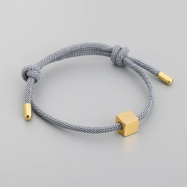 BowLift | Adjustable Couples Box Letter Initial Bracelets