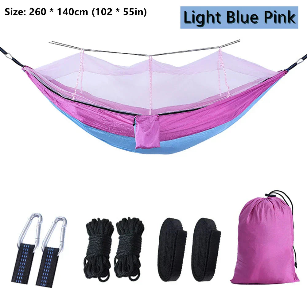 BowLift | NatureRest Hammock | Integrated Mosquito Net | Compact & Breathable