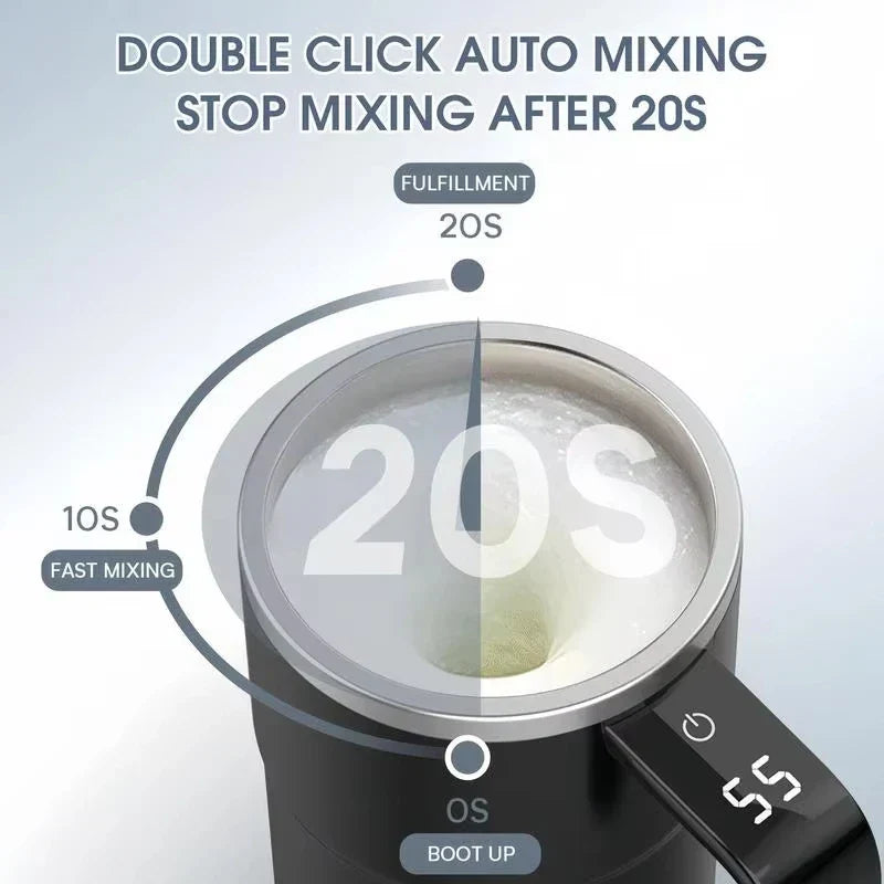 BowLift | Digital Temperature Display Self Stirring Coffee Mug