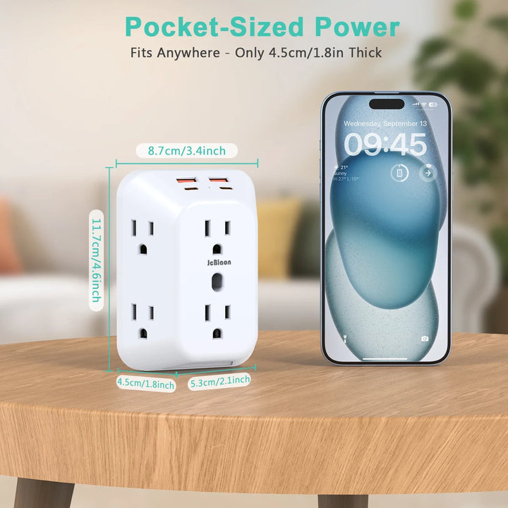 BowLift | 10-in-1 Wall Plug Power Hub