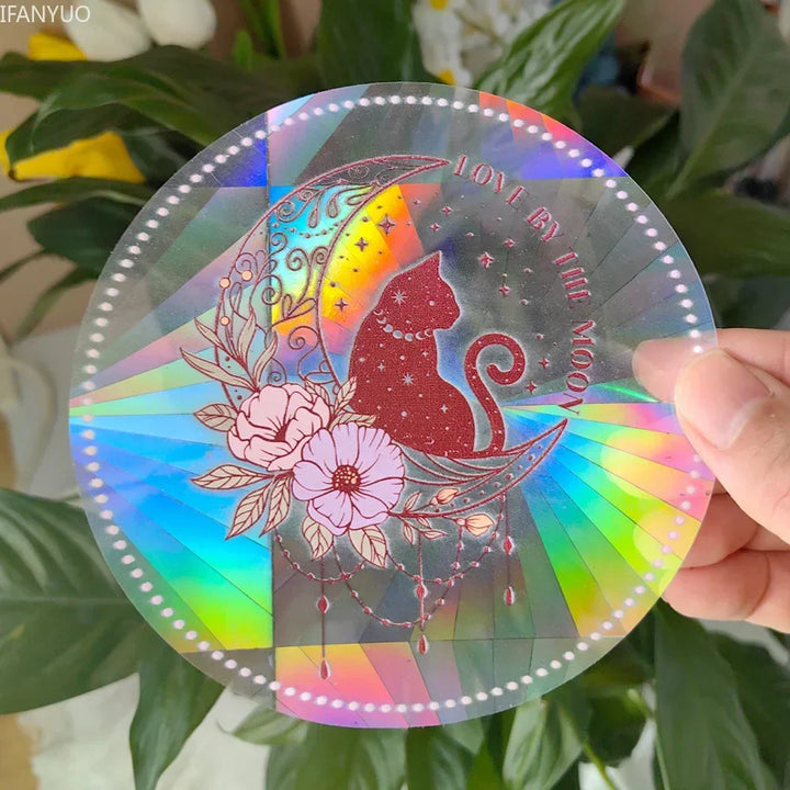 BowLift | SunGlow Window Sticker | 3D Rainbow Effect | Self-Adhesive & Reusable