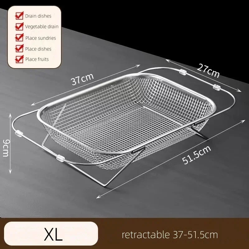 BowLift | Space-Saving Over-Sink Mesh Strainer Rack