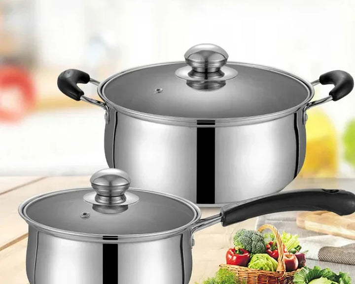 BowLift | 3 piece cookware set made of stainless steel