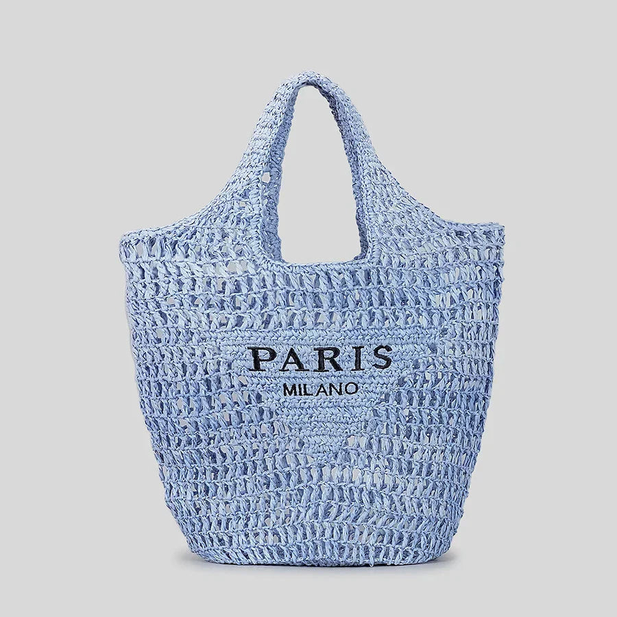 BowLift | Net straw crochet beach bag