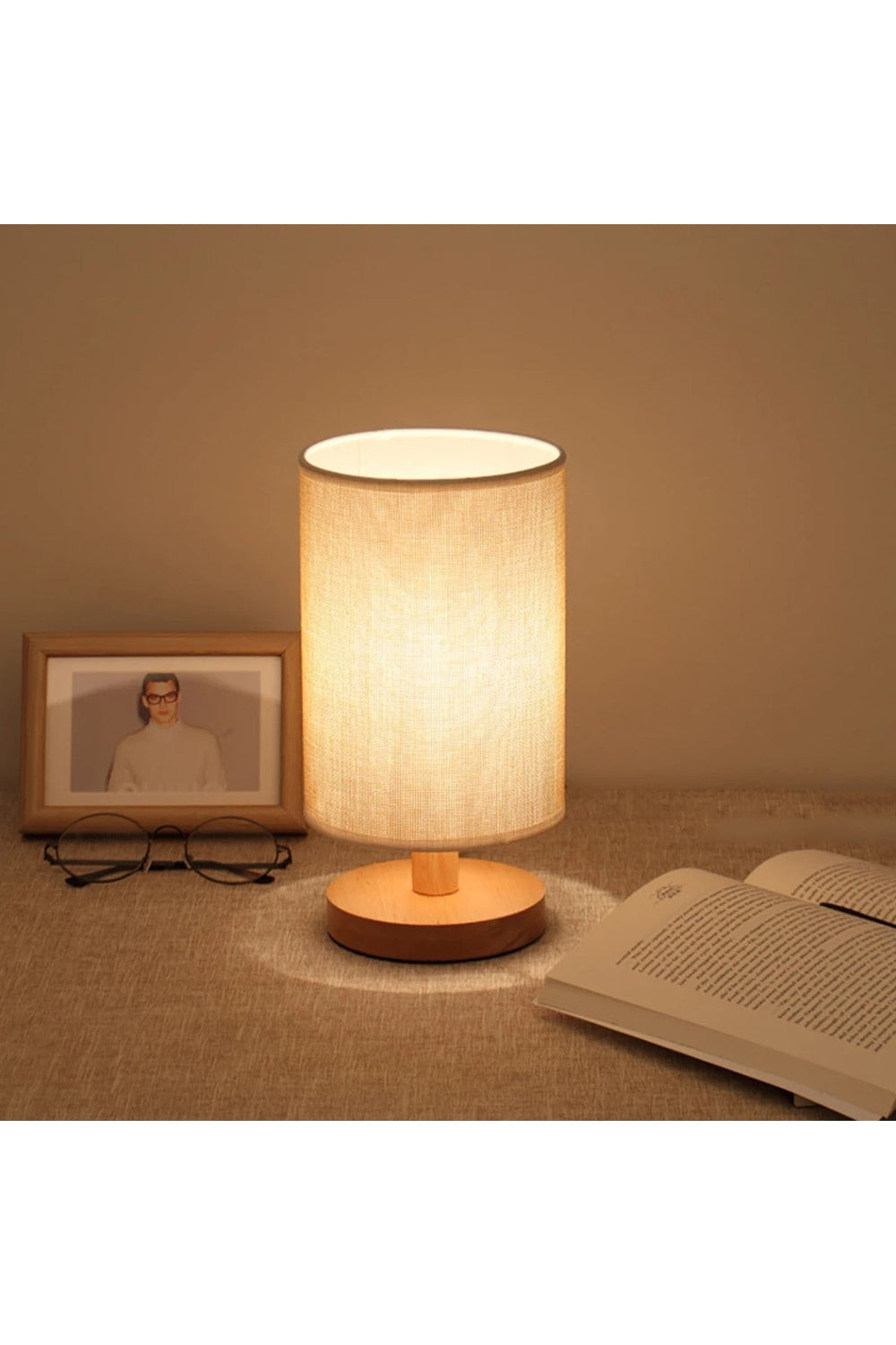 Academy Linen Table Lamp | Bowlift