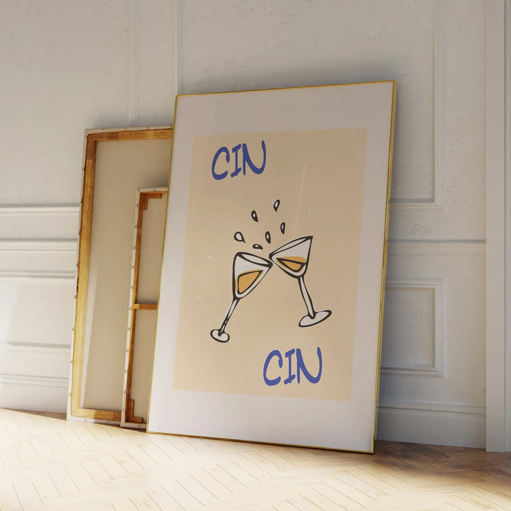Cin Cin Wall Art – Retro Moderno Cocktail Decor | Bowlift