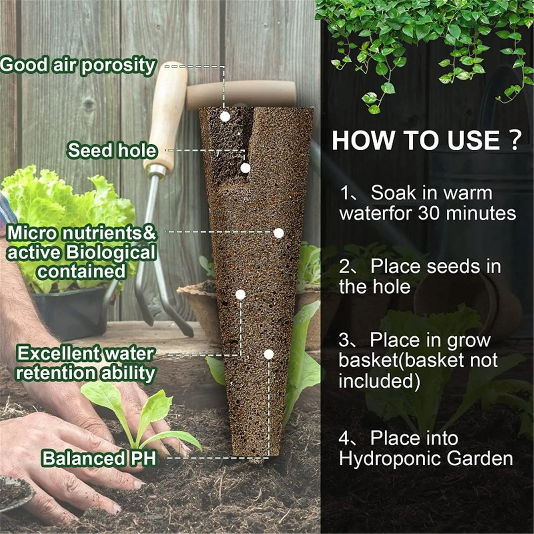 BowLift | HydroLeaf Hydroponics Starter Set 120 pieces | With baskets, sponges & covers | For indoor gardening & cultivation