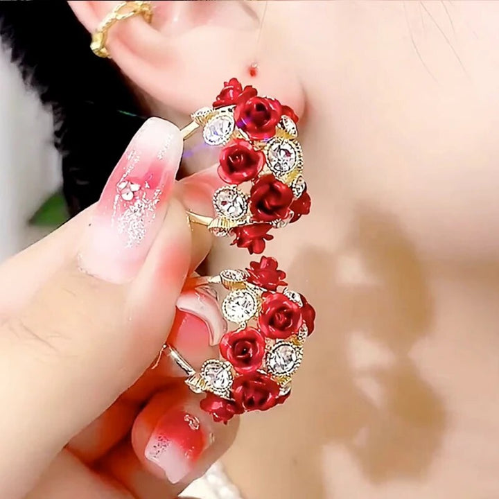 BowLift | Rose Romance Stylish Zircon Earrings