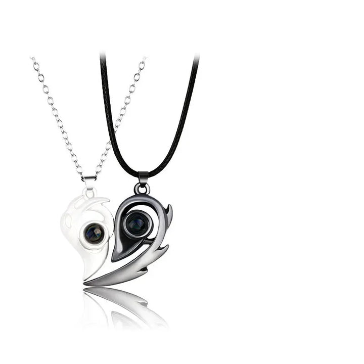 BowLift | I Love You Magnetic Projection Couple Necklace Set