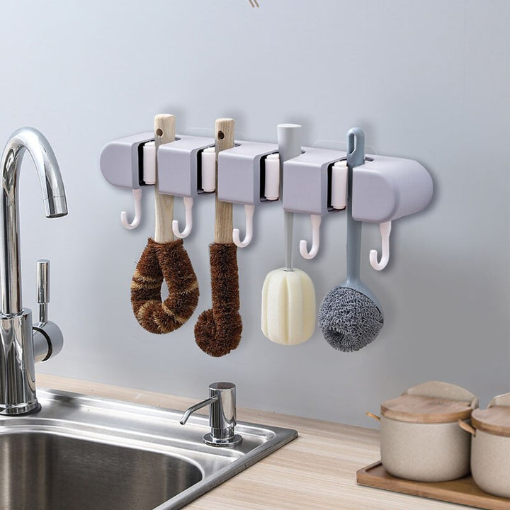 BowLift | Ultra Clean Wall-Mounted Mop Storage Hook